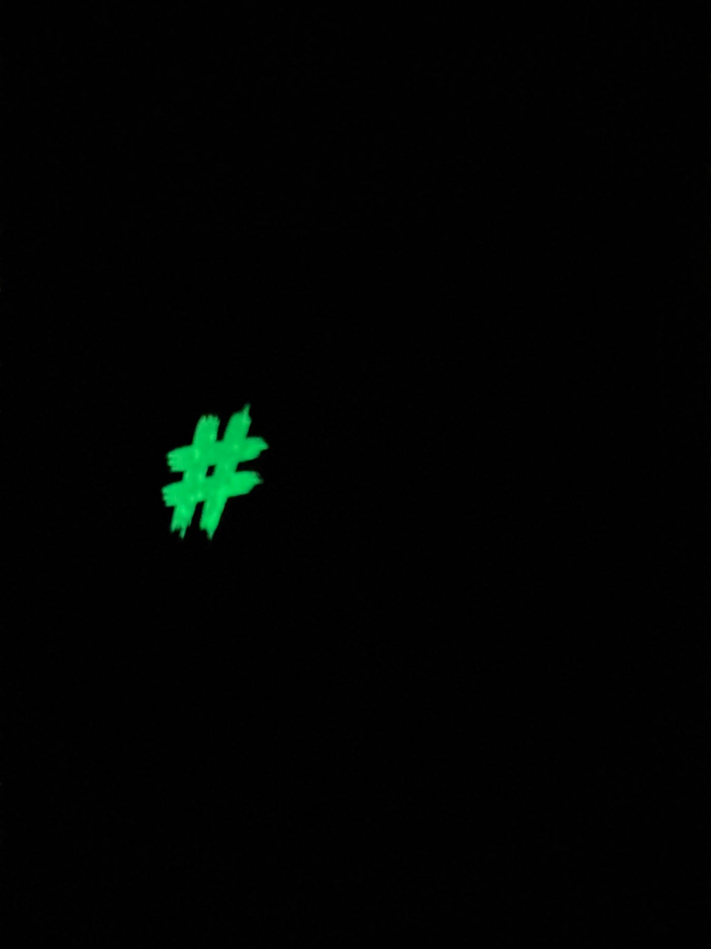 Black regular can koozie (glows)