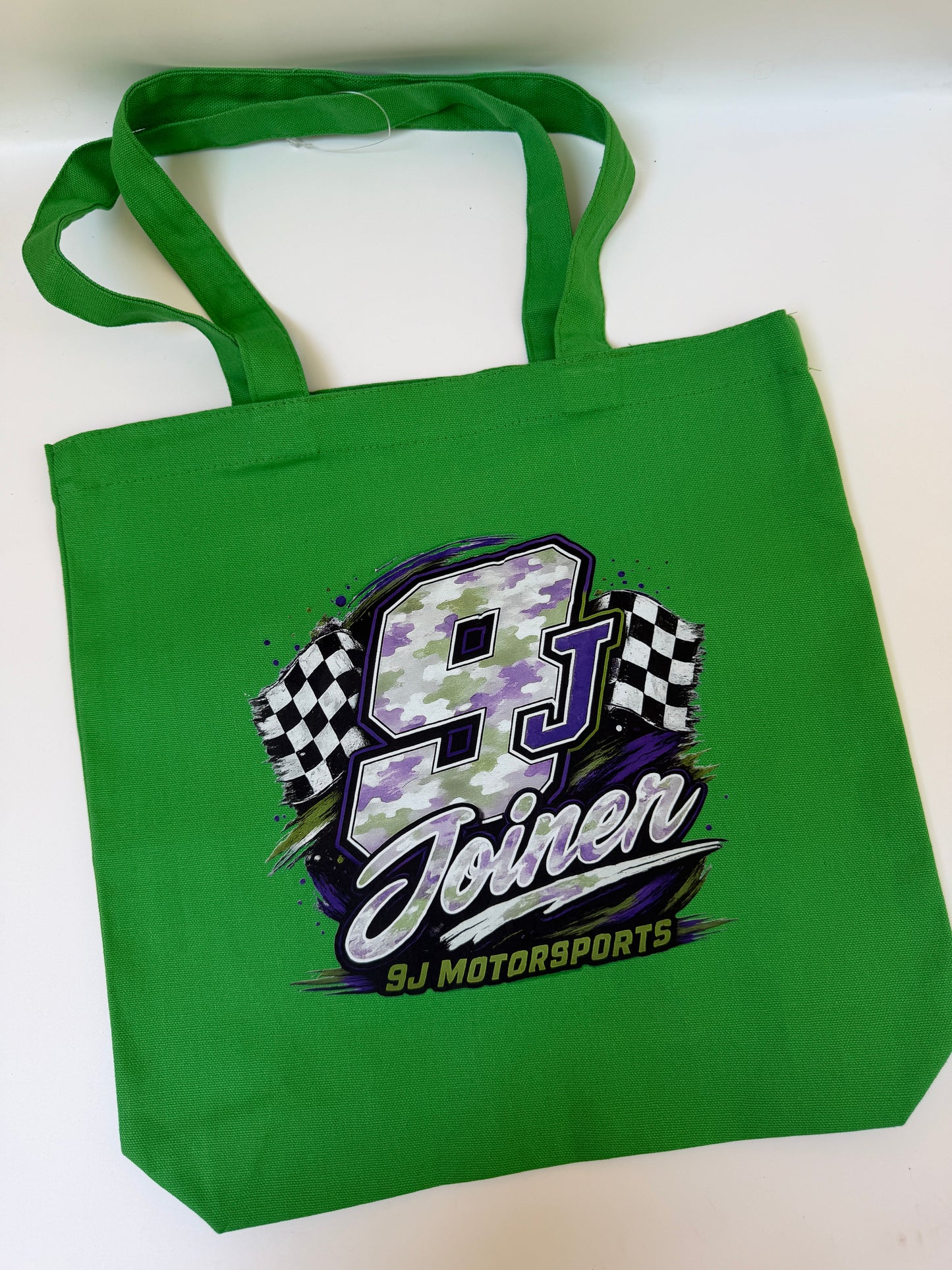 Green tote bag
