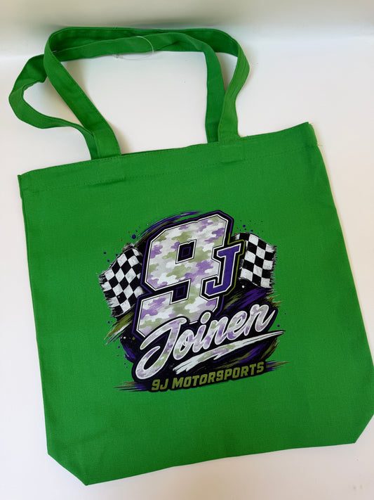 Green tote bag