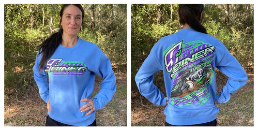 Blue crew neck