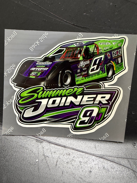 Small 9J car sticker